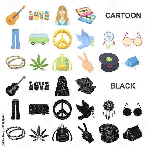 Happy and attribute cartoon icons in set collection for design. Happy and accessories vector symbol stock web illustration.