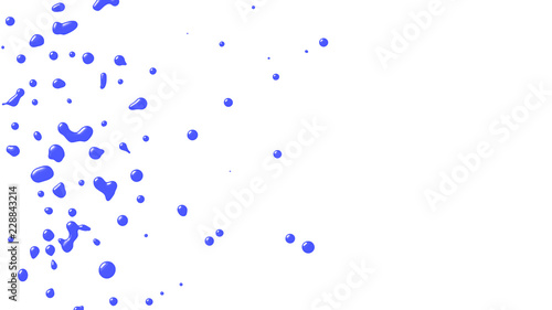 Background with paint. Divorces and drops. Periwinkles.