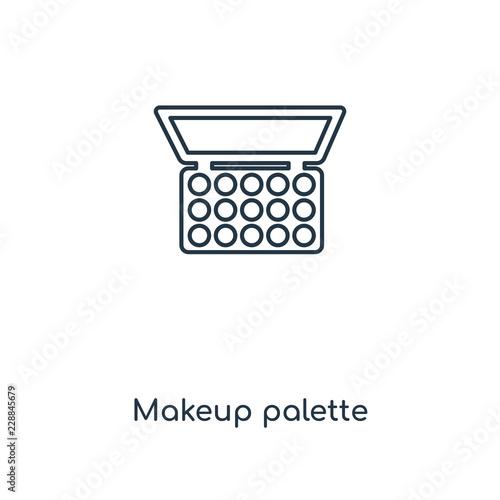 makeup palette icon vector