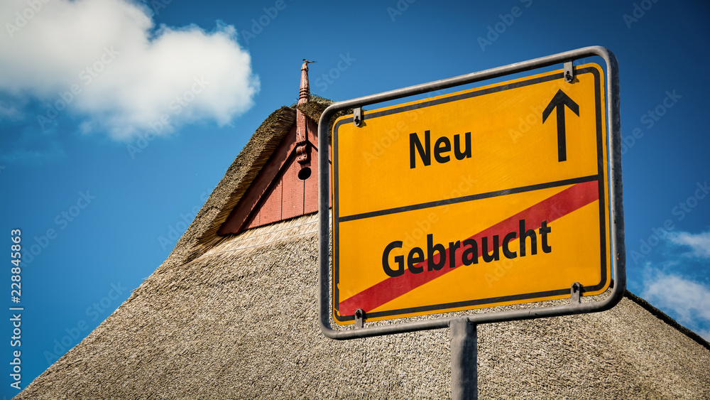 Obraz premium Schild 359 - Gebraucht
