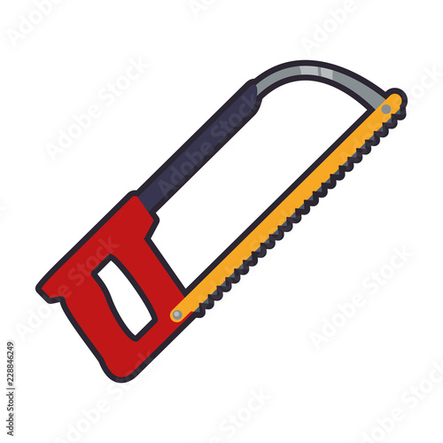 hacksaw tool isolated icon