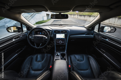 Luxurious car interior 