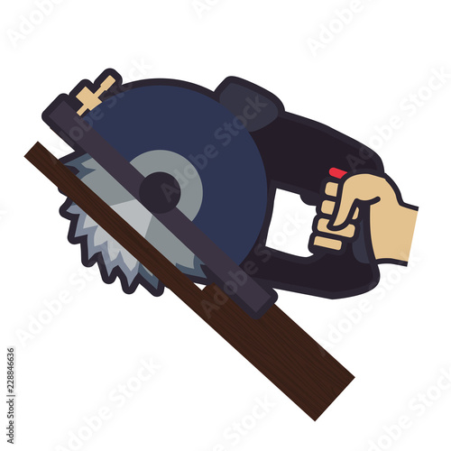 chainsaw electric carpenter icon