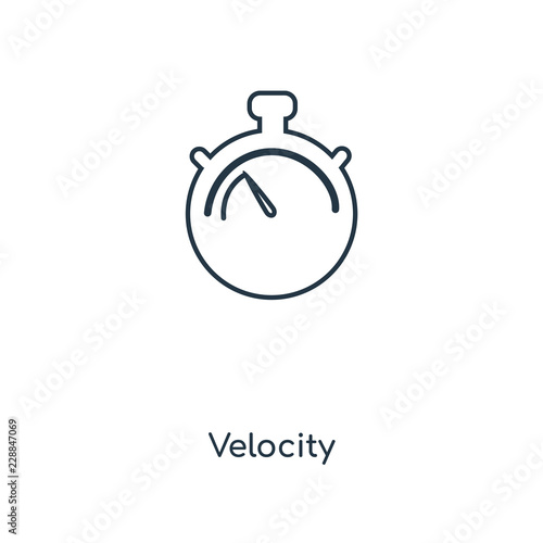 velocity icon vector