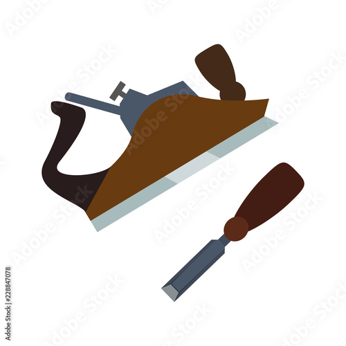 carpenter plane with chisel