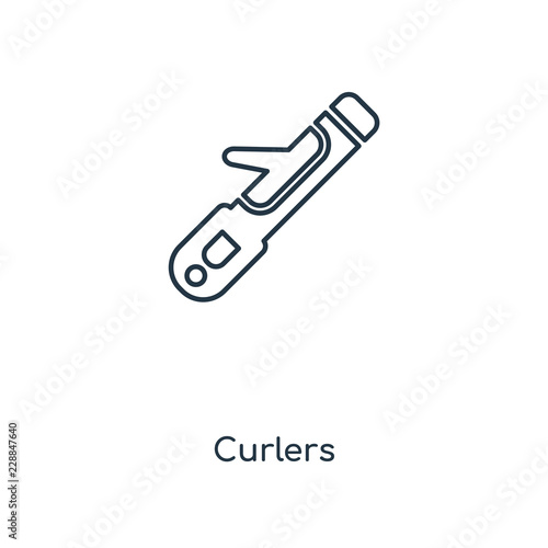 curlers icon vector