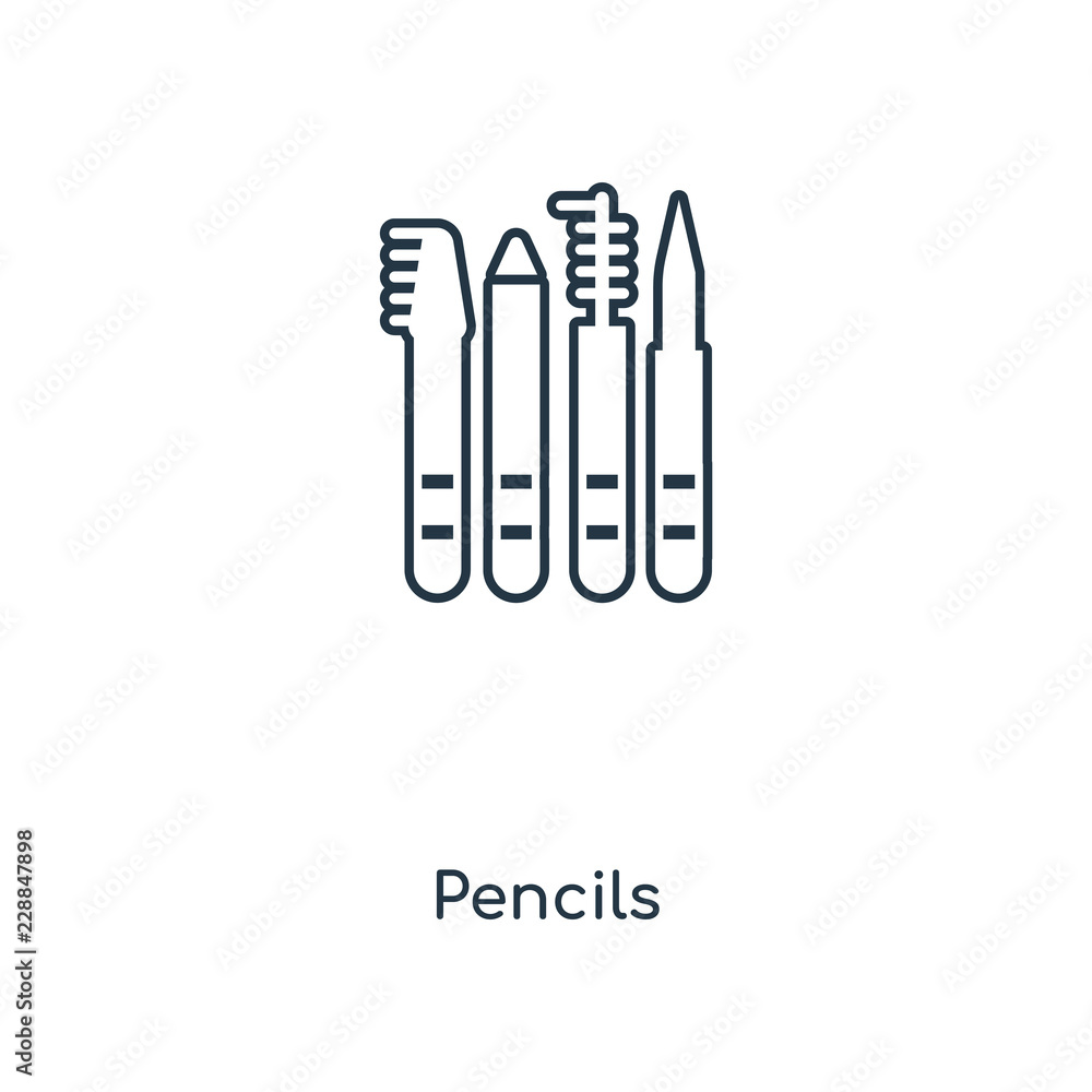 pencils icon vector pencils icon vector