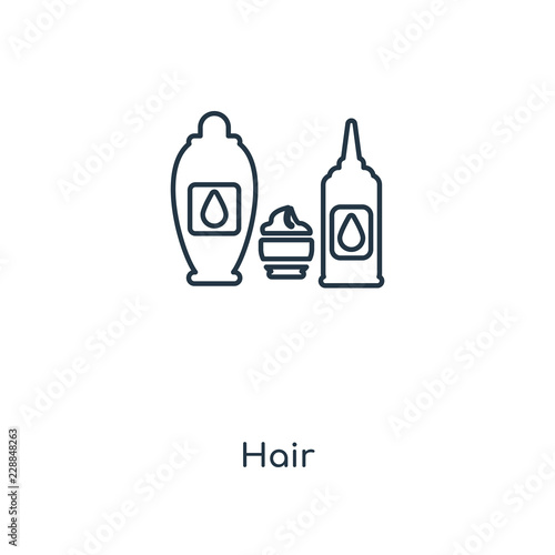 hair icon vector