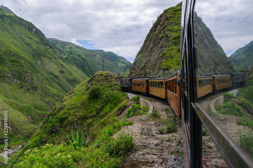 Train ride in the Andes of Ecuador / Train ride in the Andes to the Devil's Nose in Ecuador, South America.