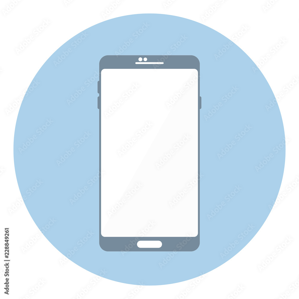 Smartphone with blank screen -modern Smartphone with blank screen -modern