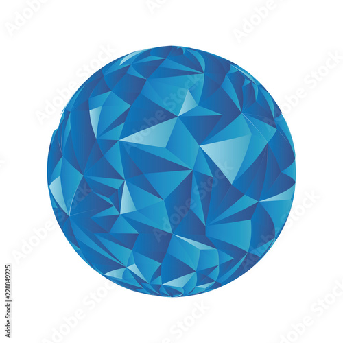 abstract sphere isolated icon