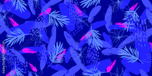 Trendy Fantasy Freehand Brush Strokes Composition,Illustration for Surface , Invitation , Notebook, Banner , Wrap Paper ,Textiles, Cover, Magazine ,Postcard Background ,Textile , Wallpaper, Fashion , 