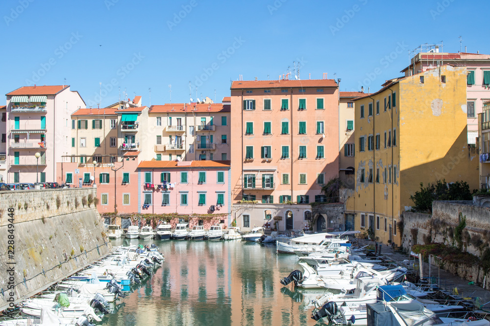 Livorno - Kanal mit Booten