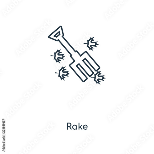 rake icon vector