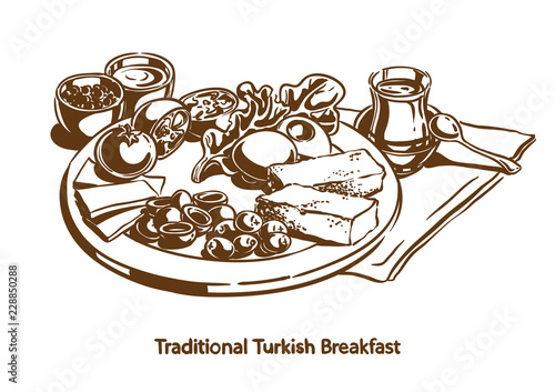 Traditional Turkish breakfast