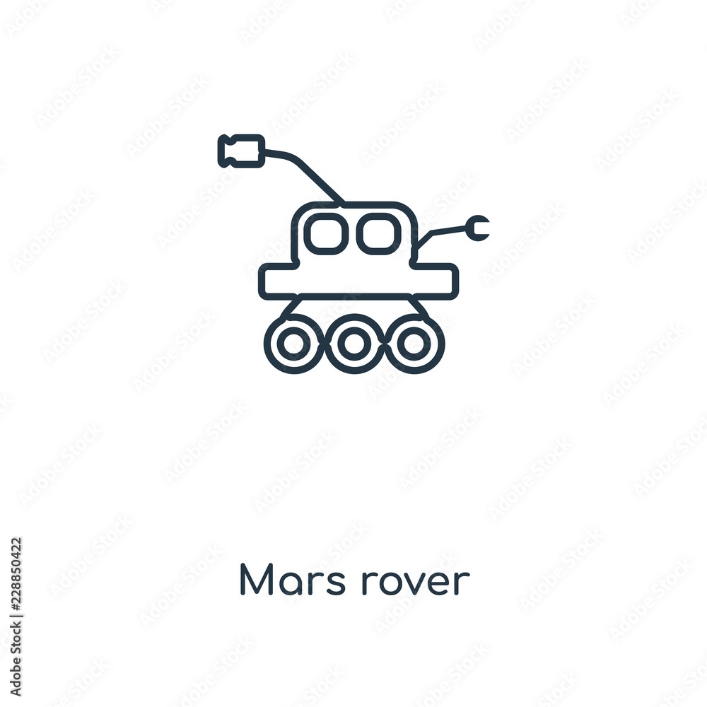 mars rover icon vector mars rover icon vector