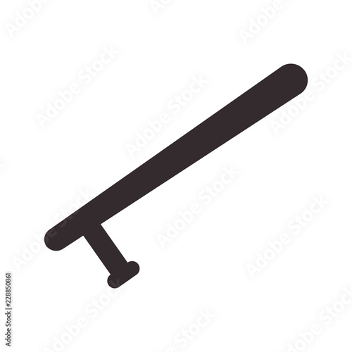 police club isolated icon