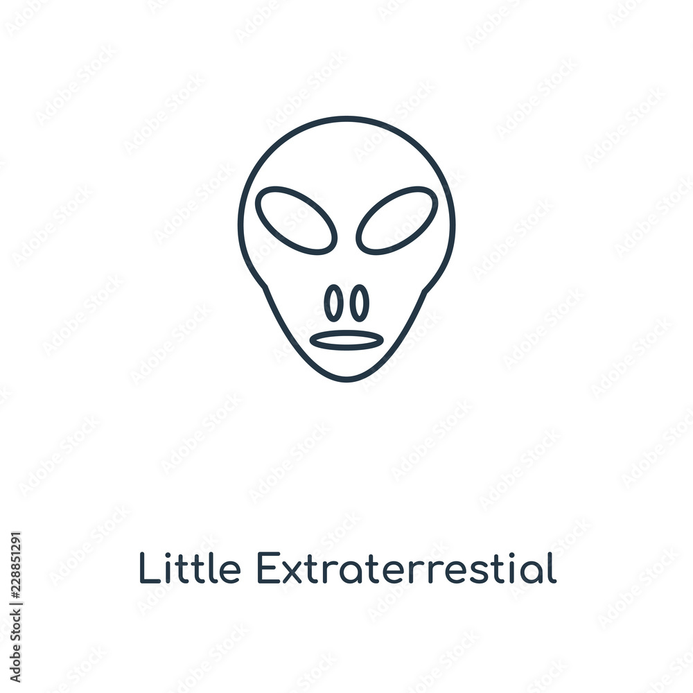 little extraterrestial icon vector