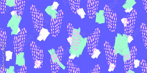 Hand Drawn Seamless Pattern Print . Illustration for Surface , Invitation , Notebook, Banner , Wrap Paper ,Textiles, Cover, Magazine ,Postcard Background ,Textile , Wallpaper, Fashion