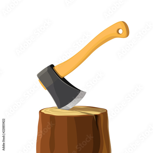 axe in stump