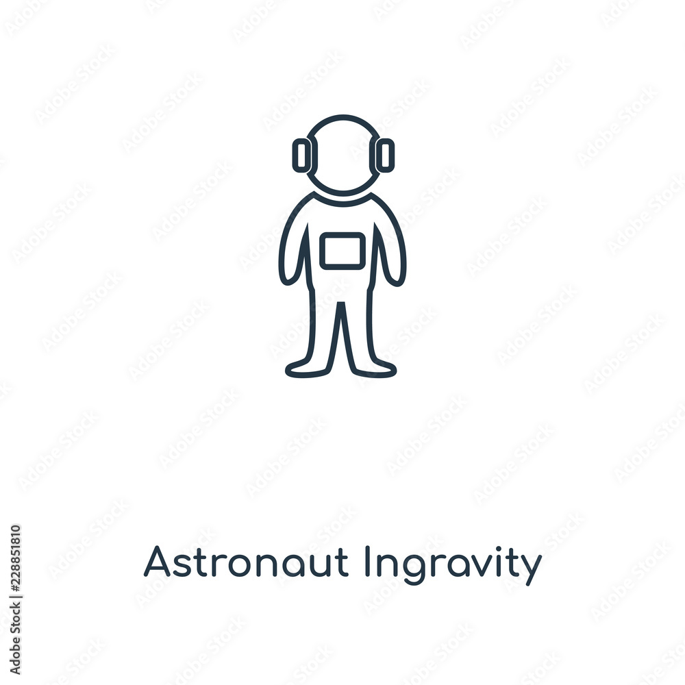 astronaut ingravity icon vector astronaut ingravity icon vector