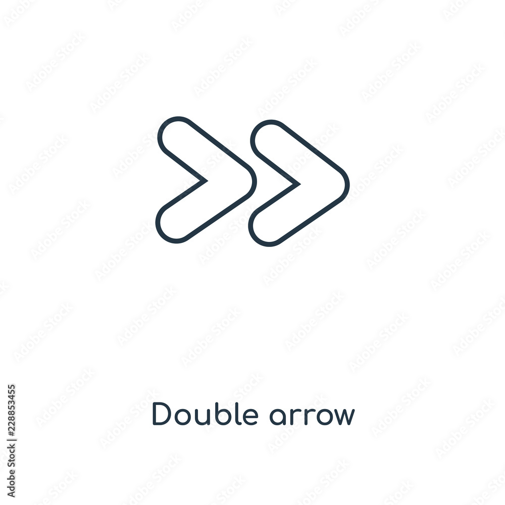 Fototapeta premium double arrow icon vector