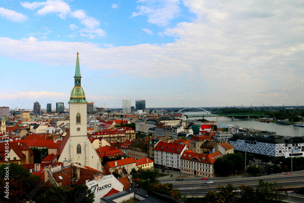 panorama of Bratislava