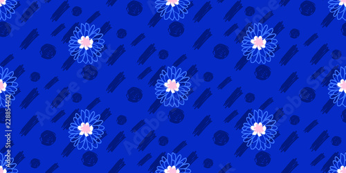 Abstracts Brush Strike Creative Trendy  Seamless Pattern ,