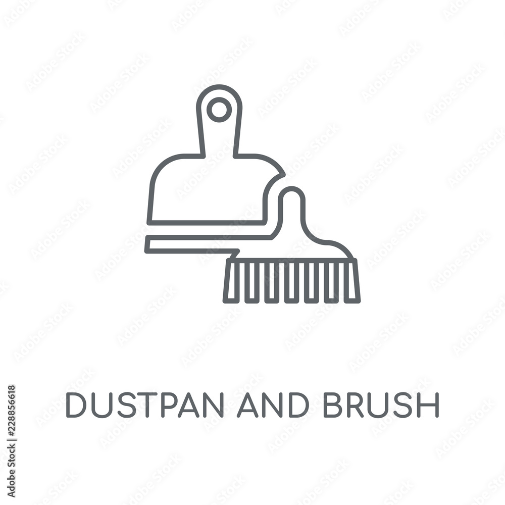 dustpan and brush icon dustpan and brush icon