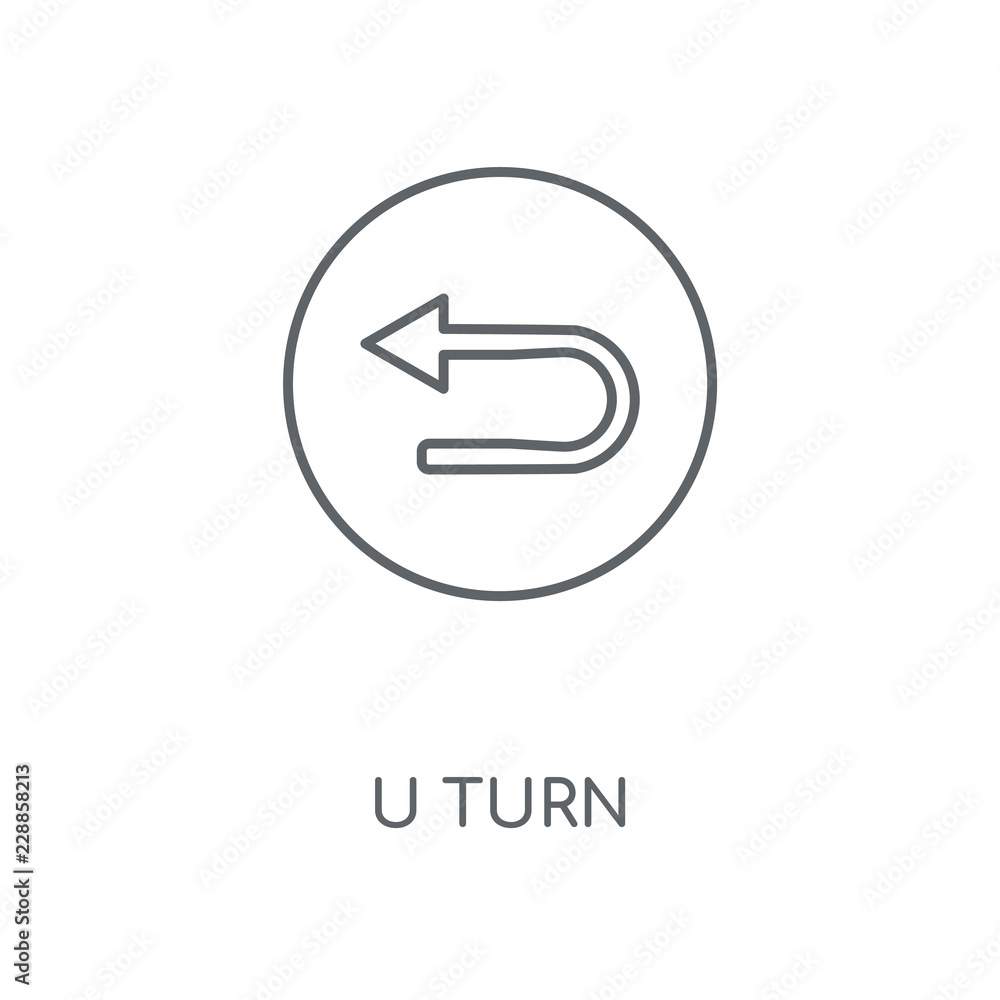 u turn icon