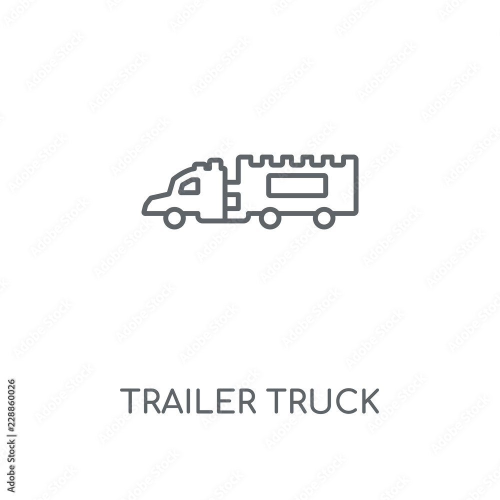 Plakat trailer truck icon