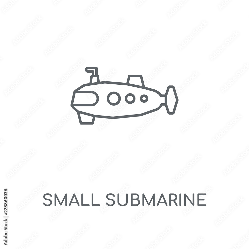 Obraz premium small submarine icon