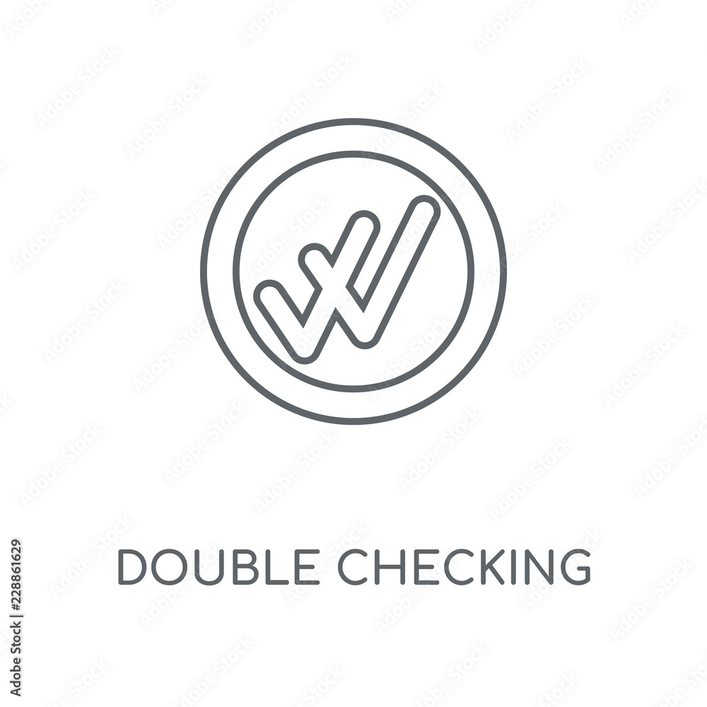 double checking icon double checking icon