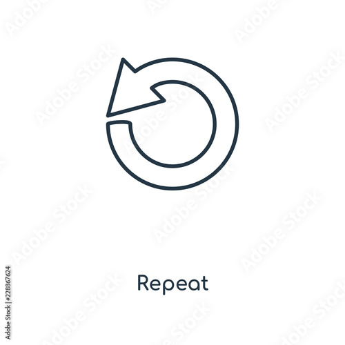repeat icon vector
