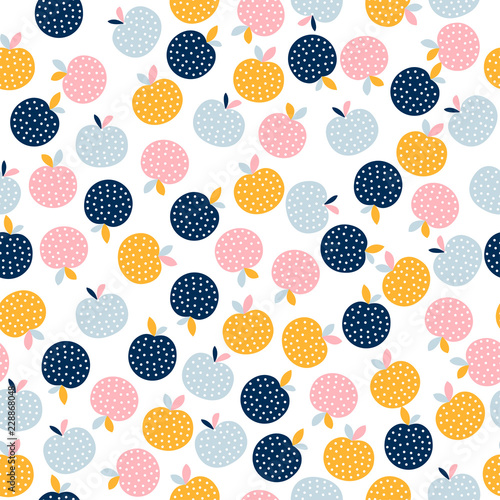 Abstract seamless pattern background. Childish application geometric cover for design birthday card, wallpaper, holiday wrapping paper, shop sale advertising, textile fabric, bag print, t shirt etc.