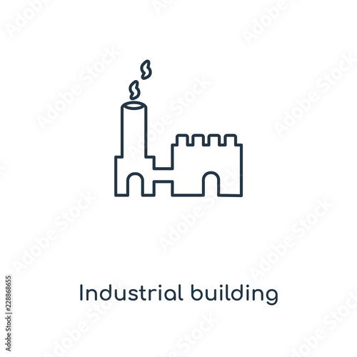 industrial building icon vector