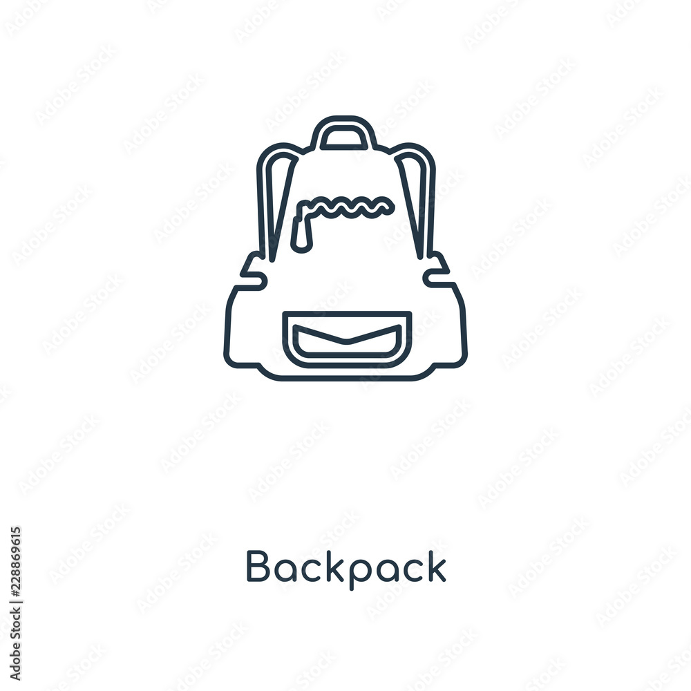 Obraz premium backpack icon vector