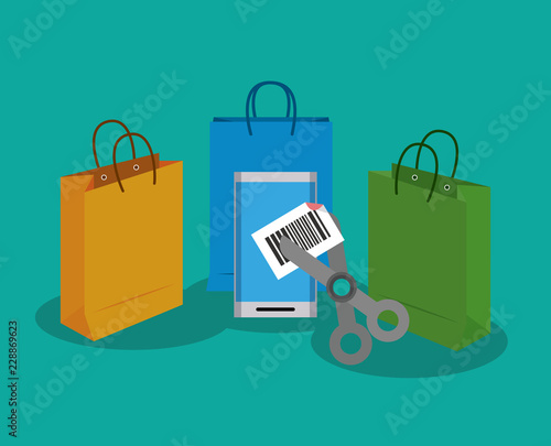 Shopping online concept