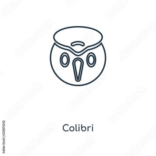 colibri icon vector