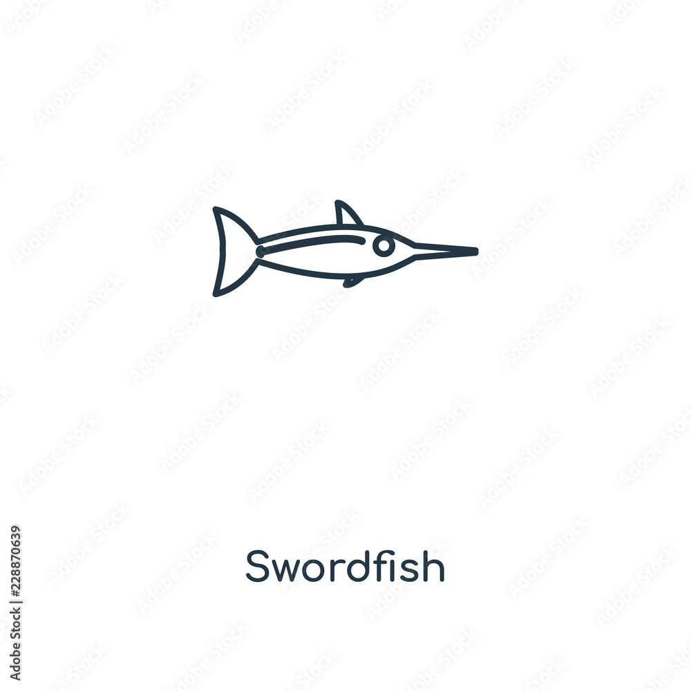 swordfish icon vector swordfish icon vector