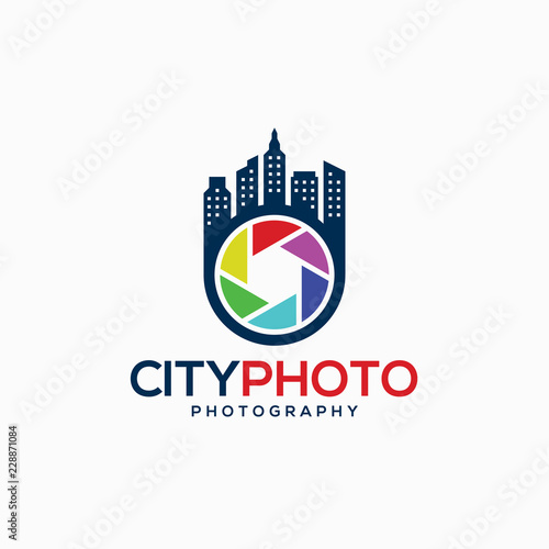 Camera Logo - City Photography Studio Logo Template