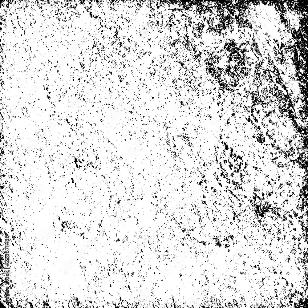 Obraz premium Grunge background abstract black and white. Monochrome texture of dirty surface. Pattern of cracks, chips, scuffs