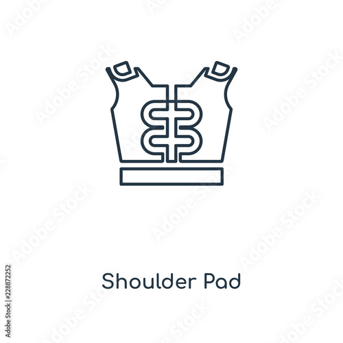 shoulder pad icon vector