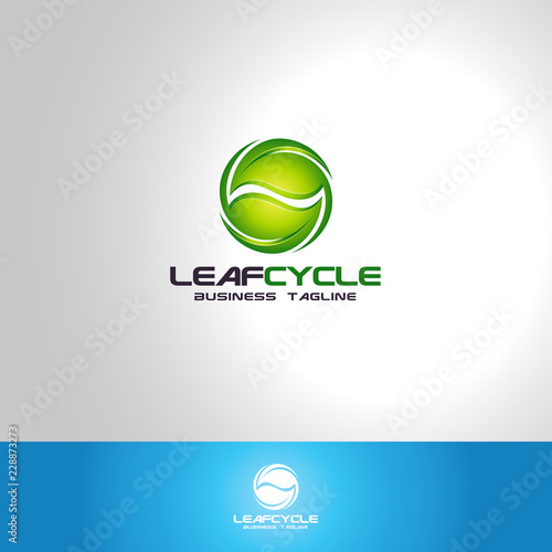 Leaf Cycle - Nature Logo Template