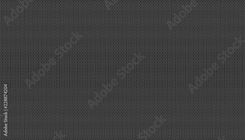 White honeycomb on a black background. Seamless texture