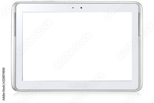 white pad tablet smart phone