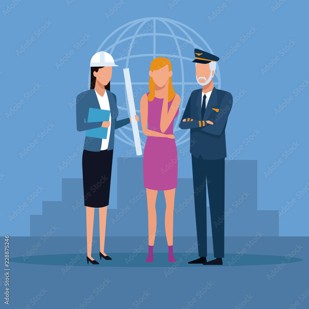 Obraz premium Job and workers