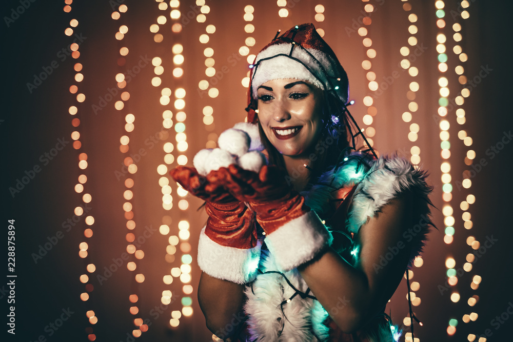 Fototapeta premium Christmas Girl