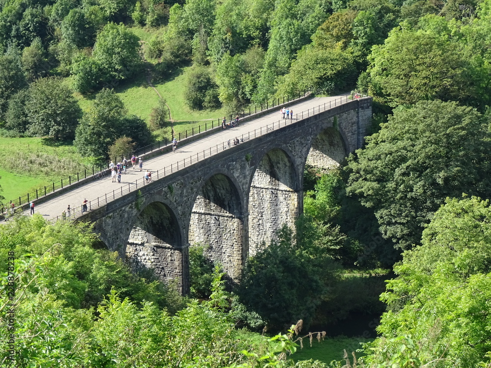 Monsal Head and bridge - Peak District , Derbyshire, England, UK Monsal Head and bridge - Peak District , Derbyshire, England, UK