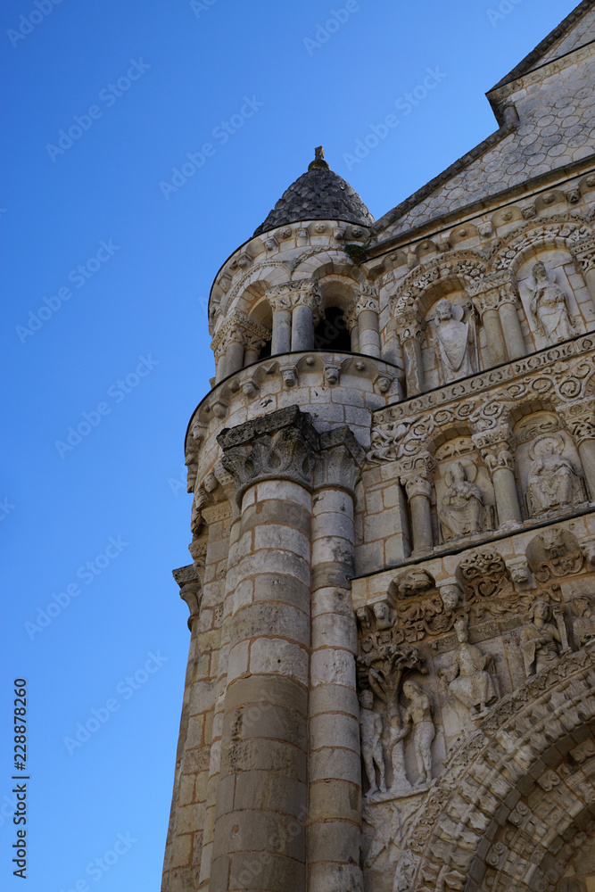 détail de l'église Notre-Dame la Grande de Poitiers
